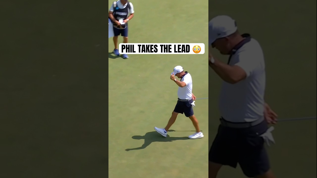 Phil Mickelson takes the lead here in Indy! 👀 #golf #LIVGolf