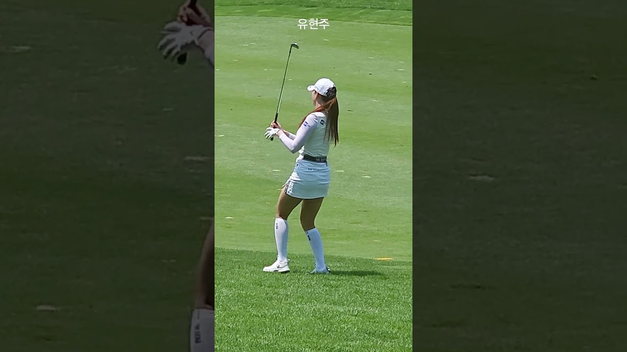 KLPGA 유현주 프로 여신이 따로 없지요? 볼매 넘치는 일거수일투족 아이언 세컨 샷 #유현주프로 #아이언스윙  #골프스타 #골프 #골프스윙