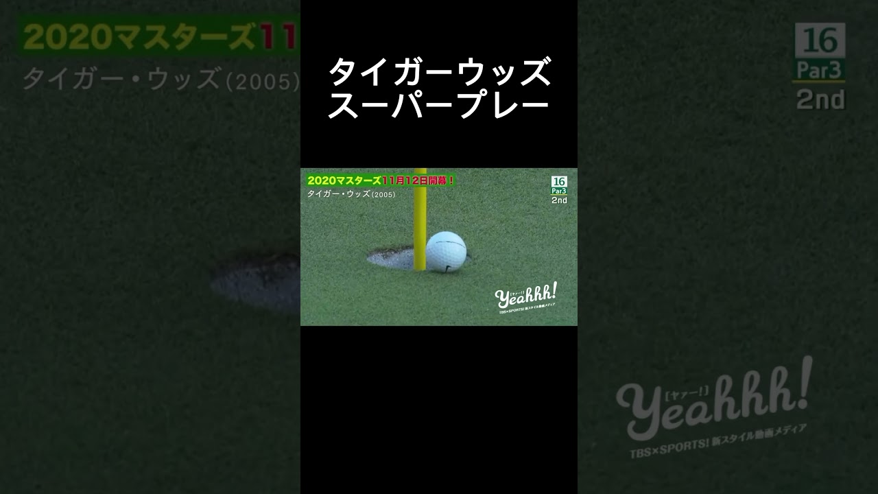 タイガーウッズのスーパープレーマスターズゴルフ#ゴルフ #タイガーウッズ #ナルトダンス