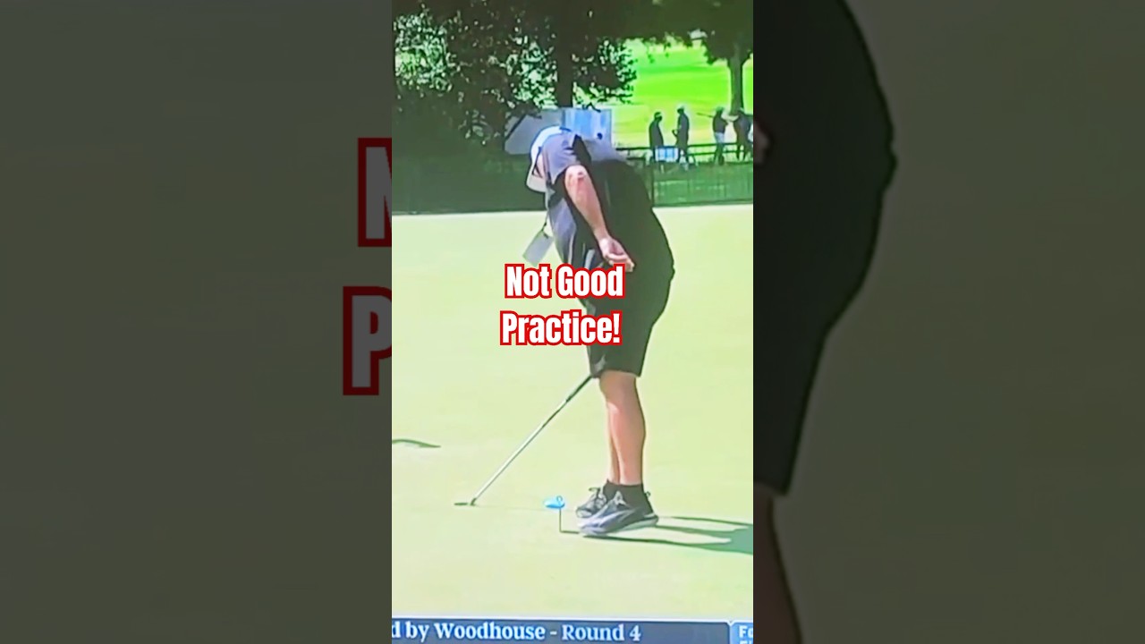 Justin Rose good practice pitting drill.?Caddy not so much Lol #golf #shorts #putting #golftips