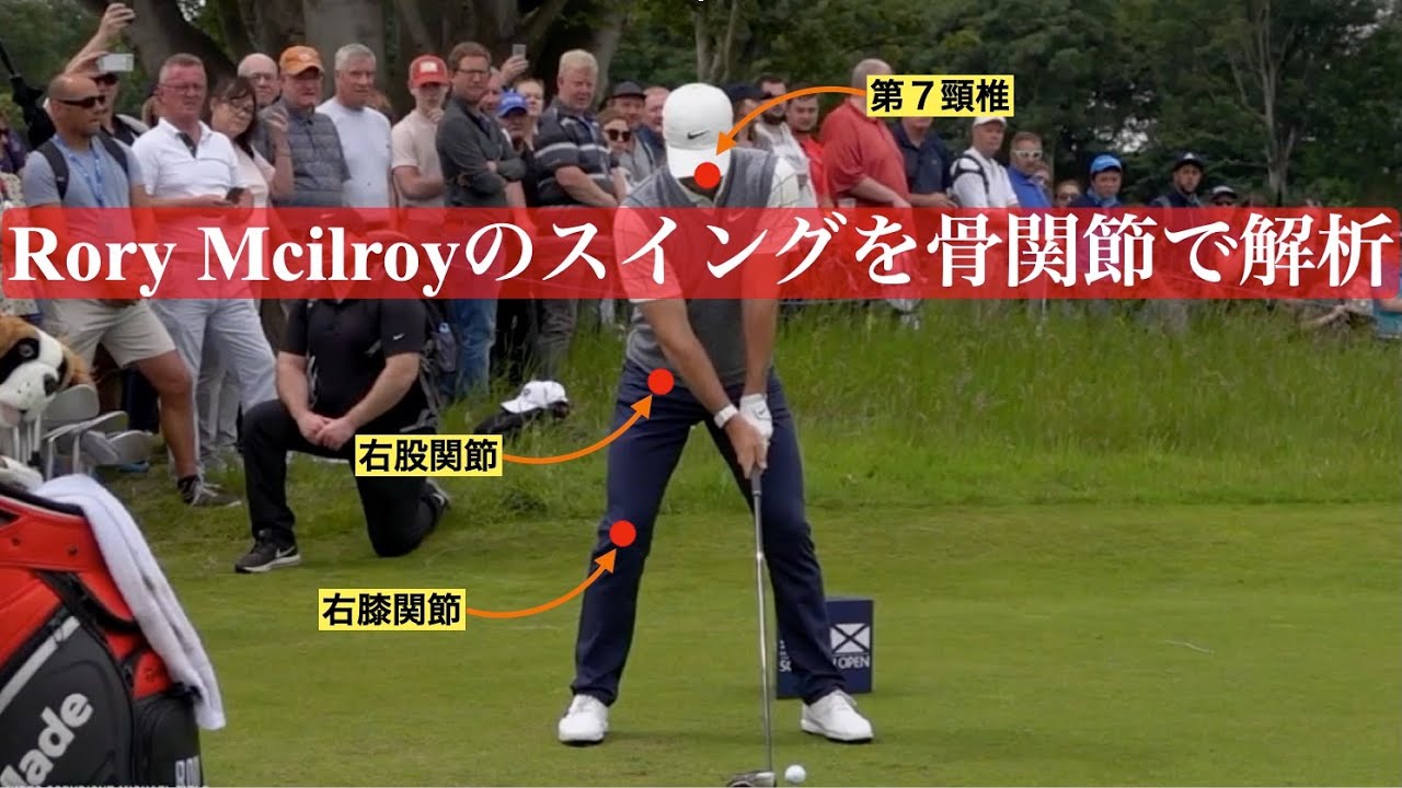 Rory Mcilroyのスイングを骨関節で解析