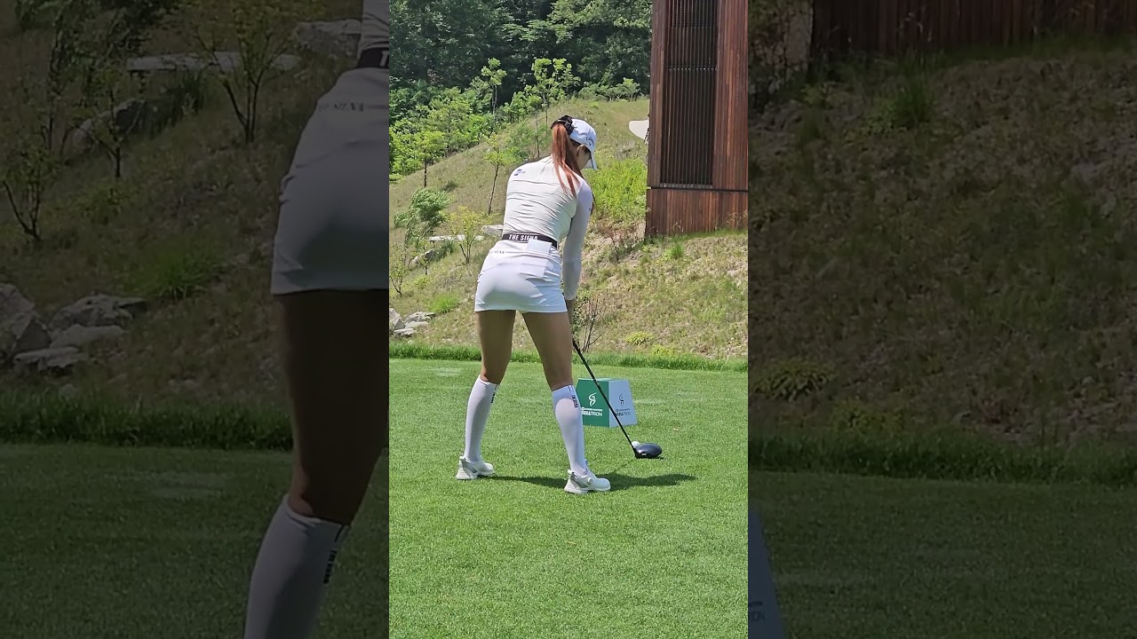 KLPGA 유현주 프로  필드위 시선을 사로 잡는 건강미 넘치는 피지컬과 매력적인 시원한 스윙  #golf #골프스타 #골프 #아름다운골프장 #골프스윙 #골프레슨