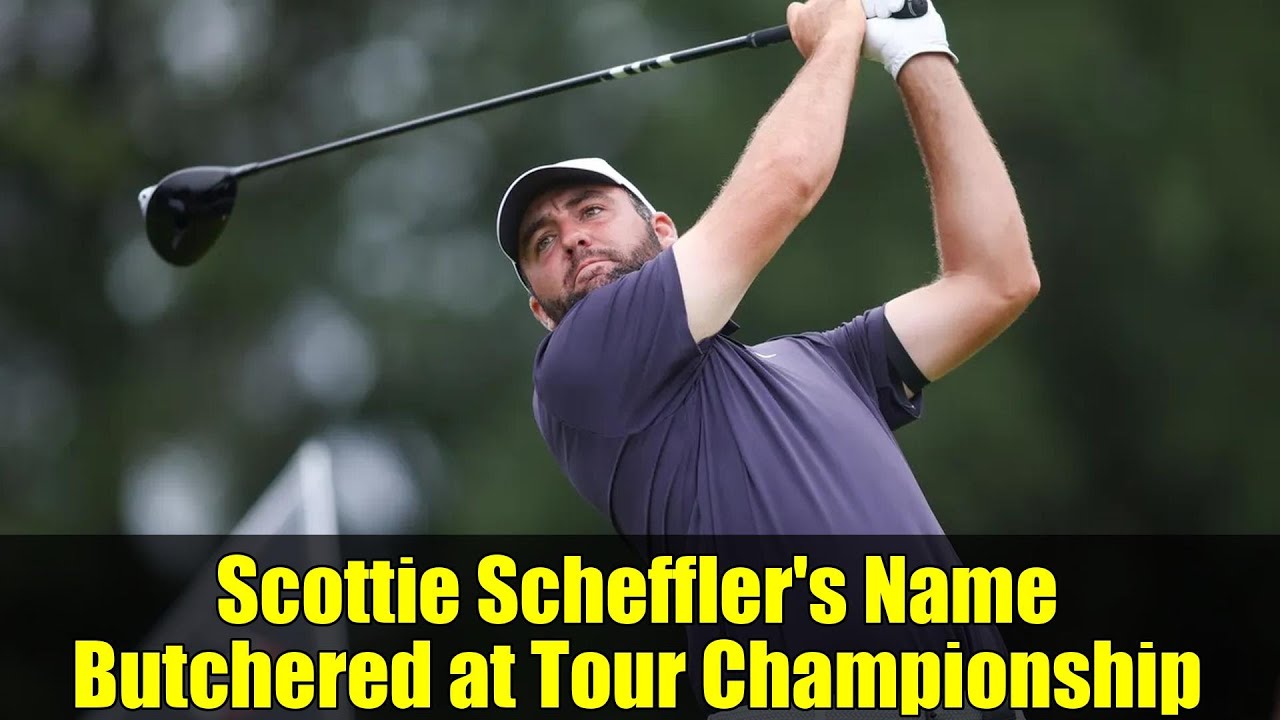 Scottie Scheffler's Name Butchered at Tour Championship | Tee Box Blunder!