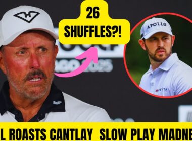 Phil Mickelson Roasts Patrick Cantlay’s “26-Foot Shuffle” at Tour Championship 😂⛳