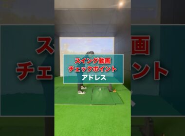 スイング動画チェックポイント-アドレス- #shorts #ゴルフ #ゴルフレッスン #ゴルフスイング #ゴルフ動画 #ゴルフ連続 #golf #golfswing #golflesson