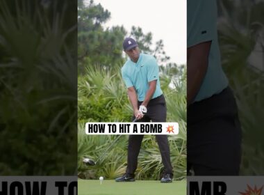 Tiger Woods teaches you how to hit a bomb. 💥