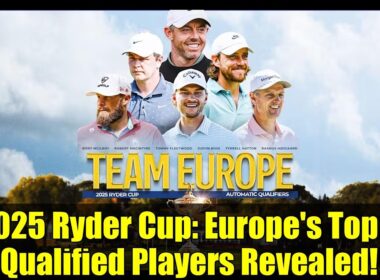 2025年ライダーカップ：ヨーロッパのトップ6出場選手が発表！