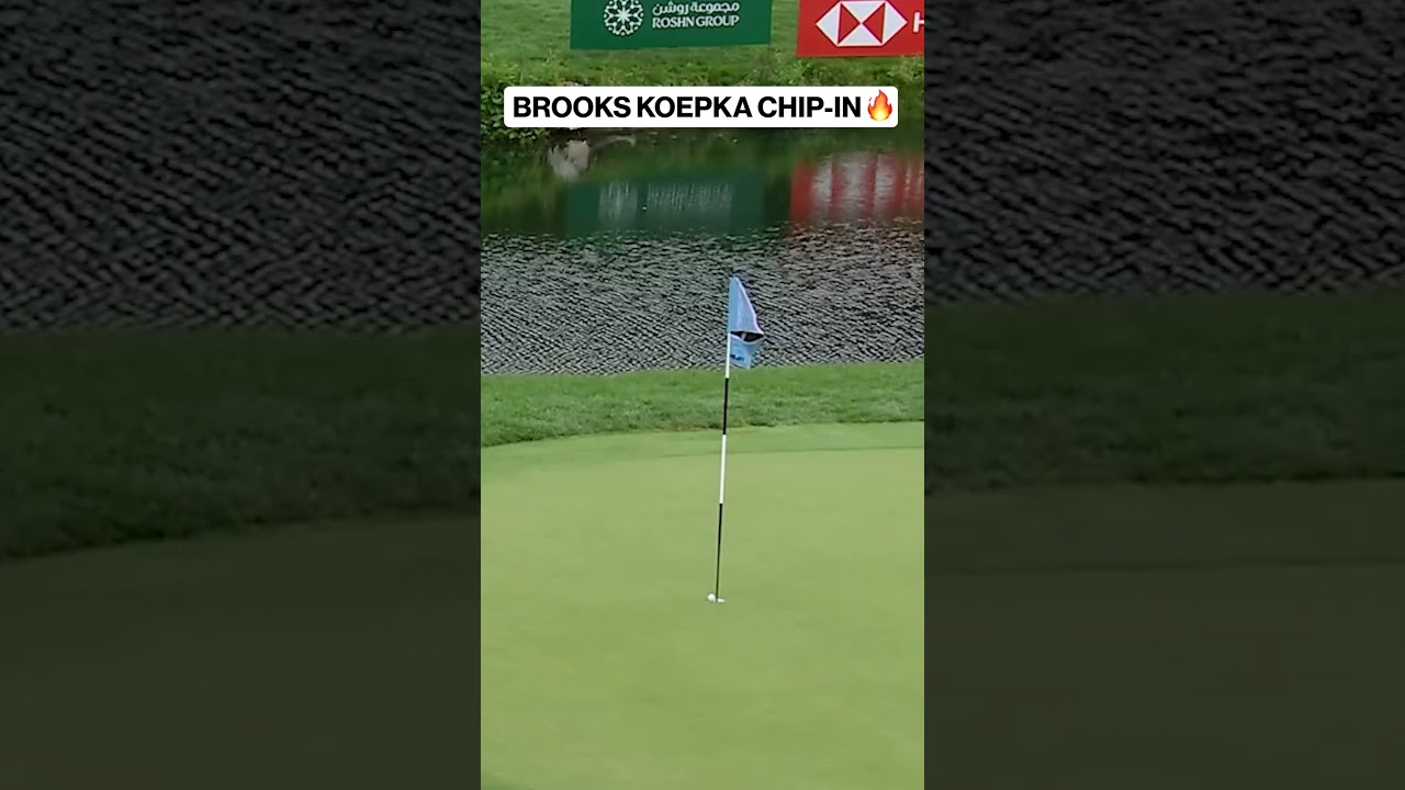 Brooks Koepka SINKS chip-in ⛳️ #golf #koepka #golf #liv