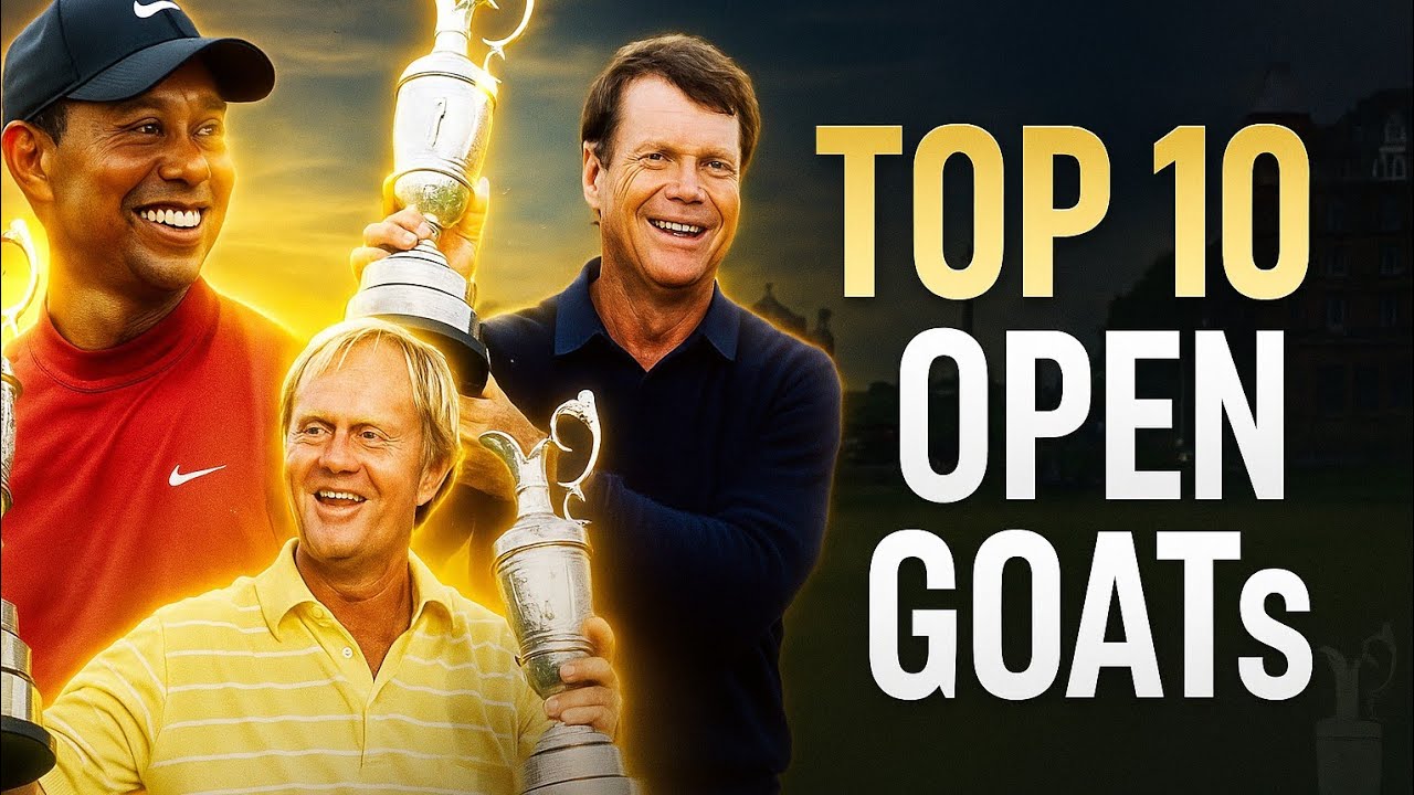 史上最高のオープンチャンピオン トップ 10 が発表されました。