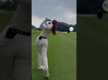 경사에서는 하체를 단단히 유지! | KLPGA 유현주(Hyunju Yoo) #응원릴레이2025 #유현주2025