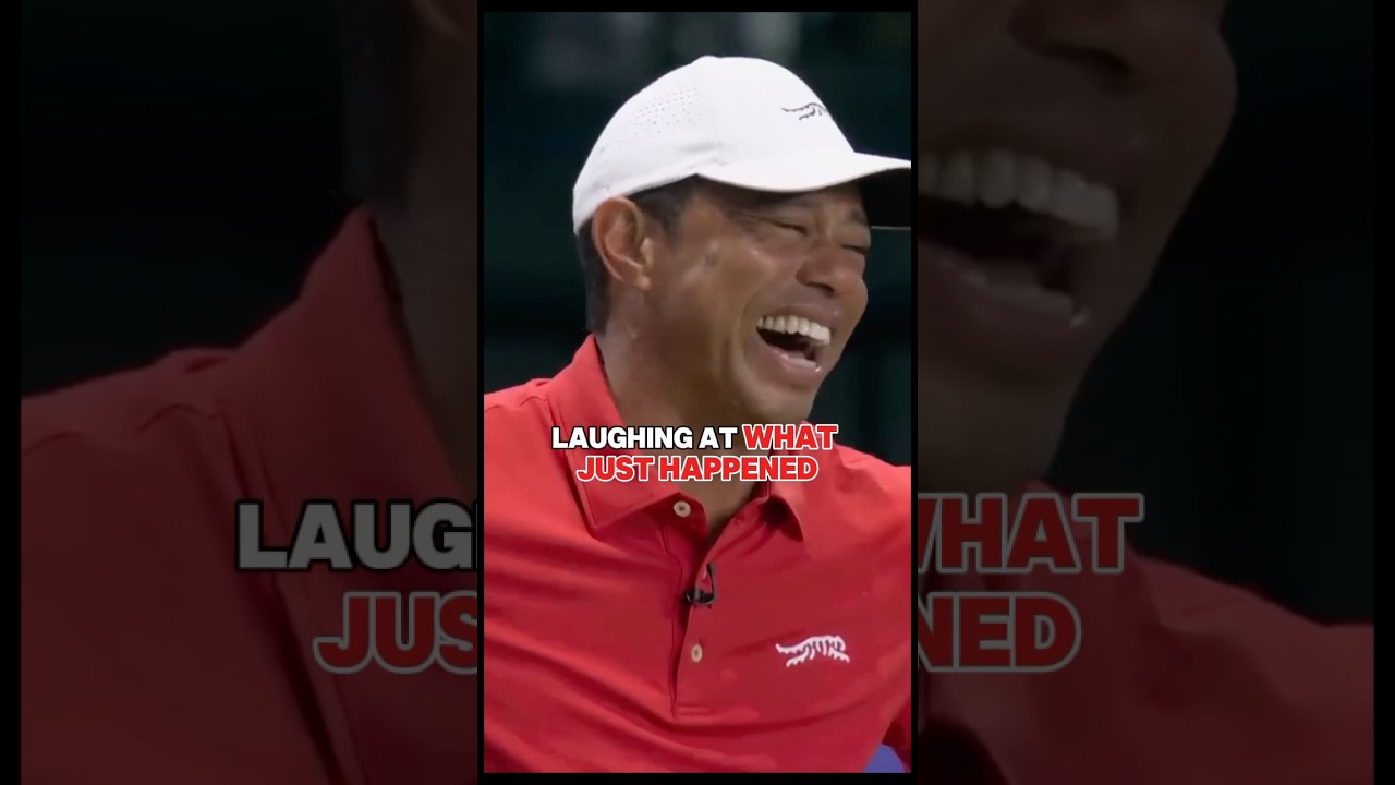 Tiger Woods Laughs TWICE at This Crazy Shot 🤣🤣