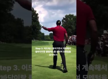완벽한 루틴으로 최고의 스윙 만들기 ⛳“Tiger Woods Inspired Golf Routine” #golf #golfswing #ゴルフ #pgaティーチングプロ