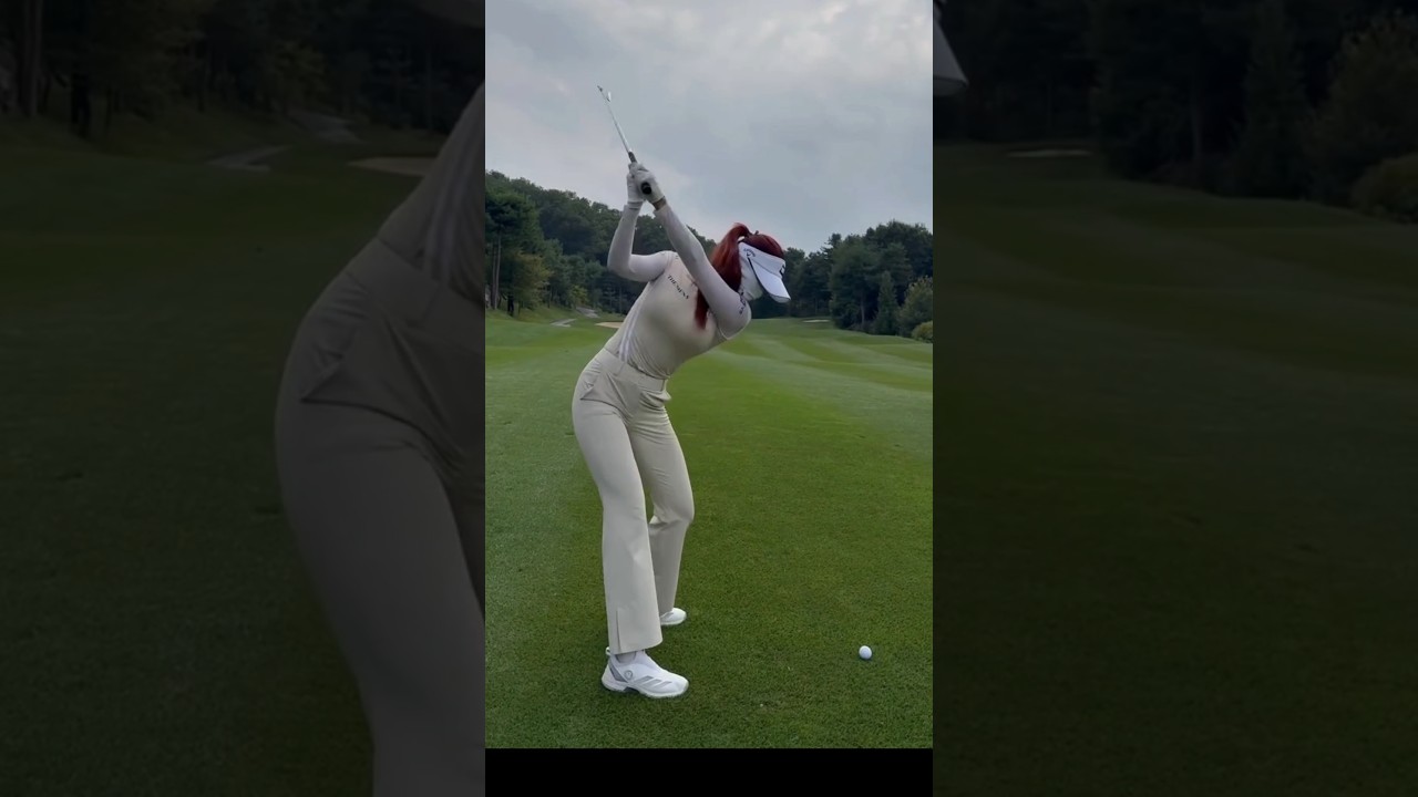 와우~굿샷 대박 멋져요!!🔥KLPGA 유현주 프로 시원한 샷 #KLPGA #유현주프로