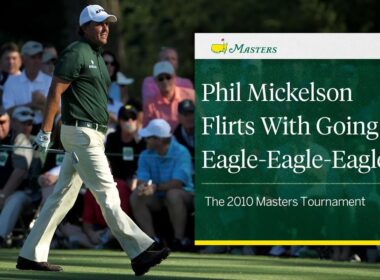 Phil Mickelson Nearly Makes Three Straight Eagles | 2010 Masters