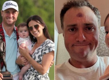 Justin Thomas suffers adorable dad injury during his off-season rest day
