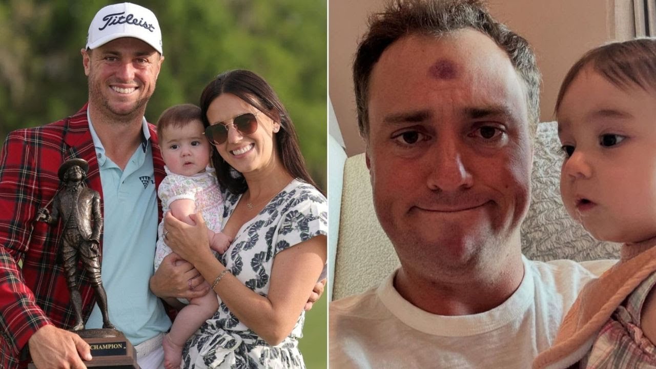 Justin Thomas suffers adorable dad injury during his off-season rest day