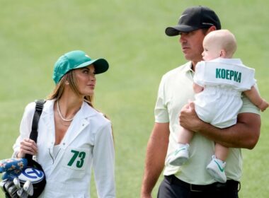 Brooks Koepka’s wife Jena Sims shares struggle to ‘watch the boys’ at Irish Open