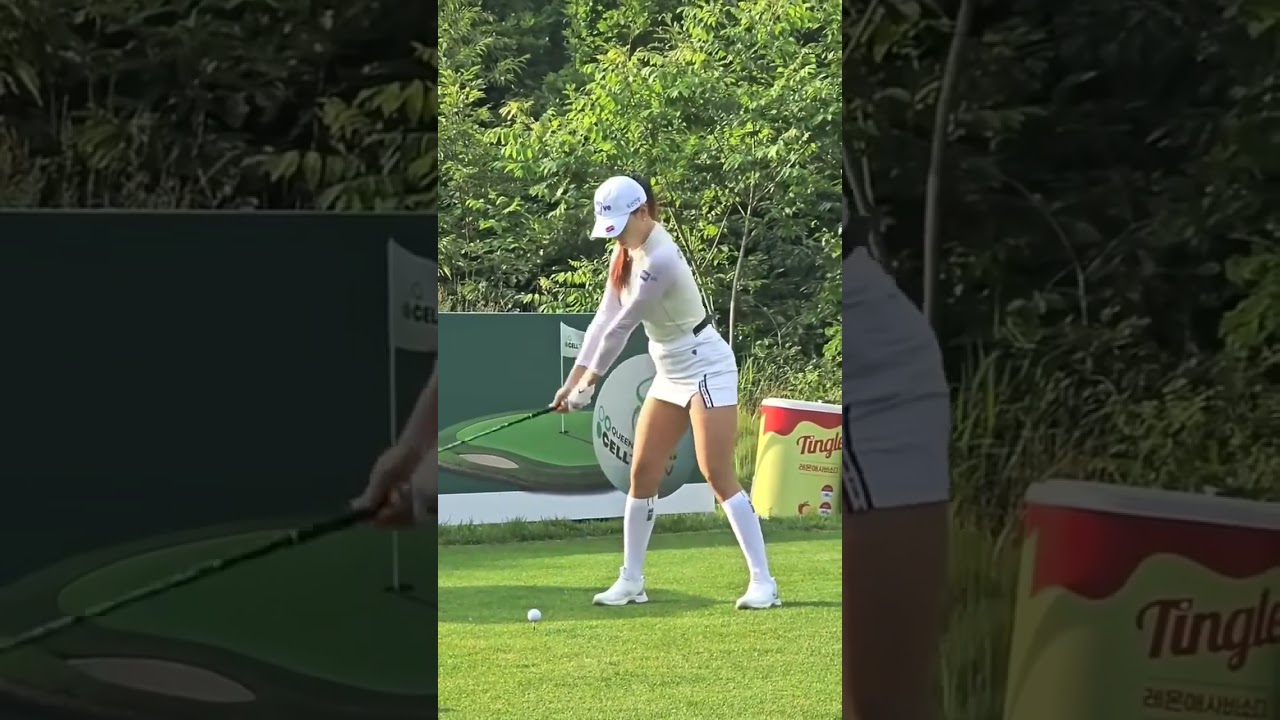 🔥유현주 드라이버샷 루틴 공개!😍:#유현주 #드라이버샷 #골프