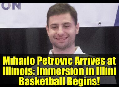 ミハイロ・ペトロヴィッチがイリノイ大学に到着: イリノイ大学バスケットボール漬けの日々が始まる!