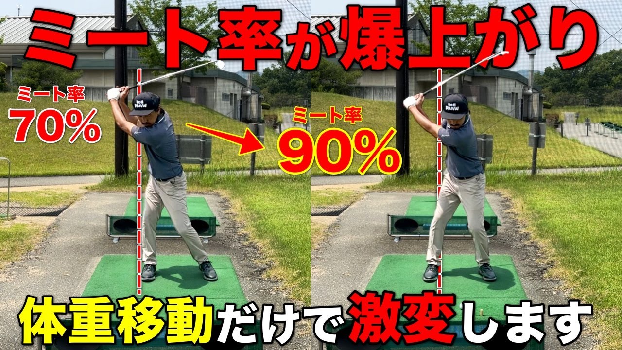 ゴルフのスイングで目指して欲しいバックスイングの体重移動がコレ！