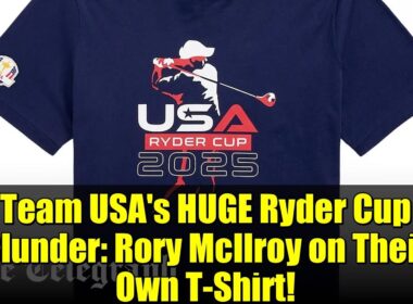 チームUSAの大きなライダーカップの失態：ロリー・マキロイがチーム自身のTシャツに！