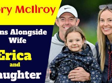 ロリー・マキロイ、妻エリカと娘と並んで笑顔