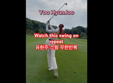 Yoo HyunJoo’s Perfect Iron Shot ⛳🔥 #golf