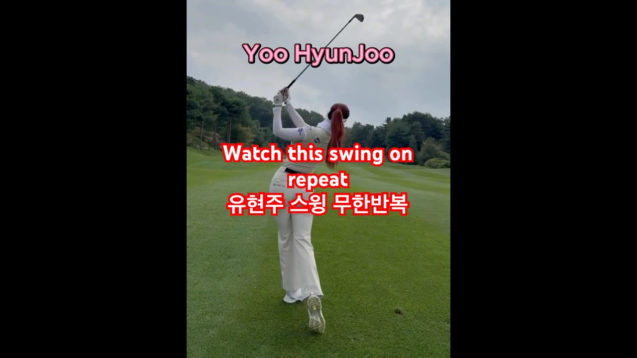 Yoo HyunJoo’s Perfect Iron Shot ⛳🔥 #golf