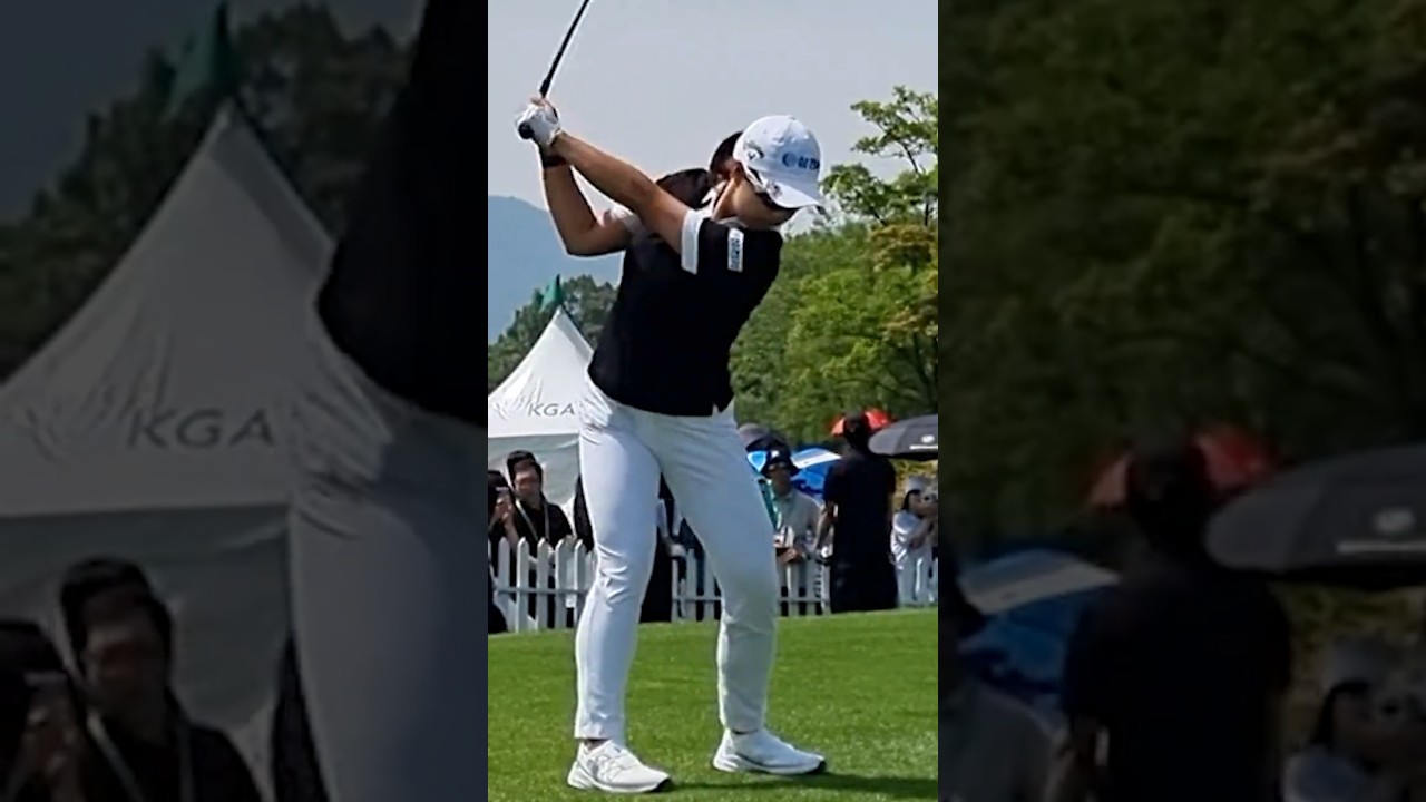 첫티샷하기전 마지막 스윙점검 빈스윙 마다솜프로_K-GOLFTV #한국#대한민국#여자#프로#선수#KLPGA#미녀#미인#골퍼#골프#드라이버#슬로우모션#티샷#스윙#레슨#케이골프TV