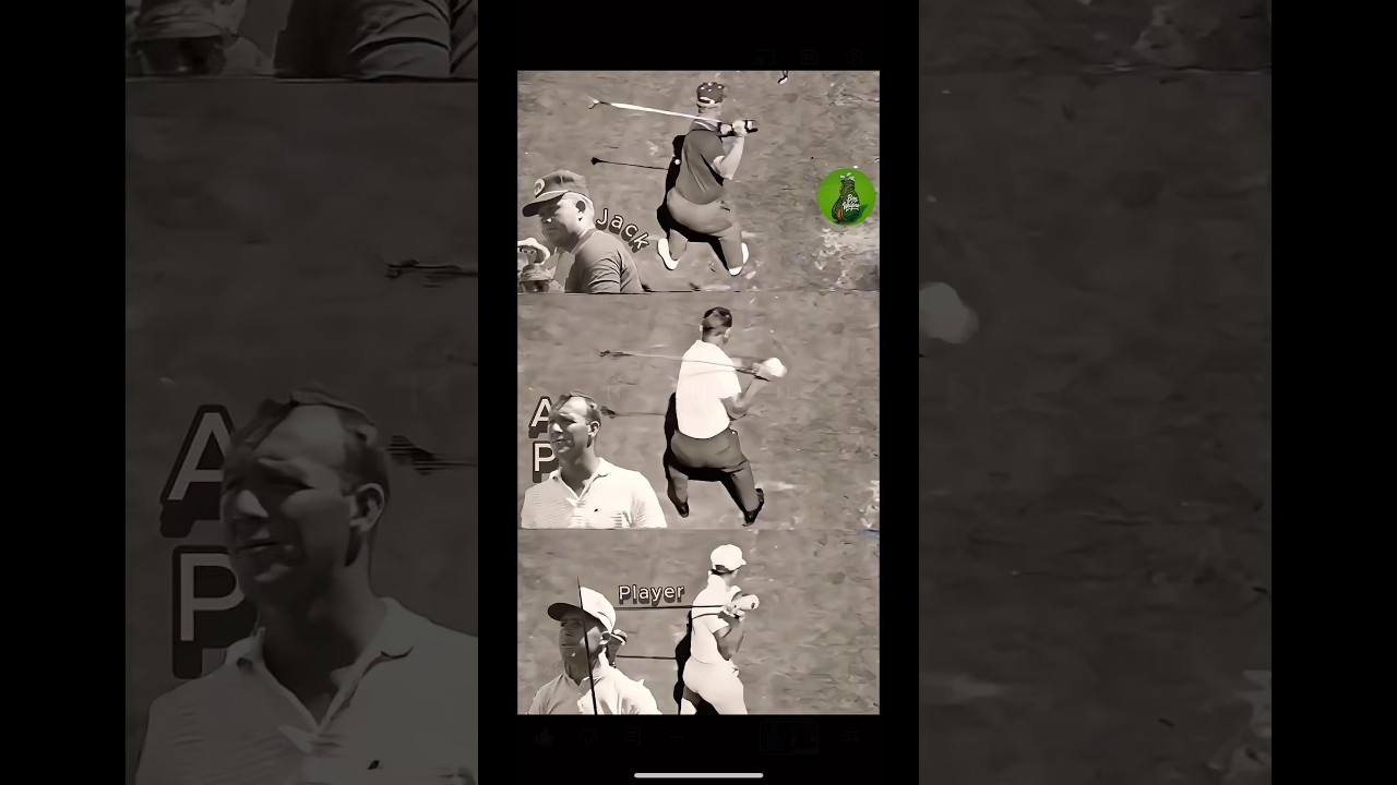 Jack Nicklaus, Gary Player & Arnold Palmer Slow Motion Driver Swings 💠
