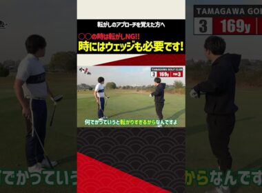 ◯◯の時は転がしNG！グリーン周りのアプローチ　#shorts #ゴルフ