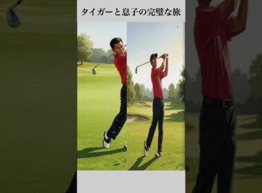 タイガーと息子の完璧な旅 #ゴルフ
