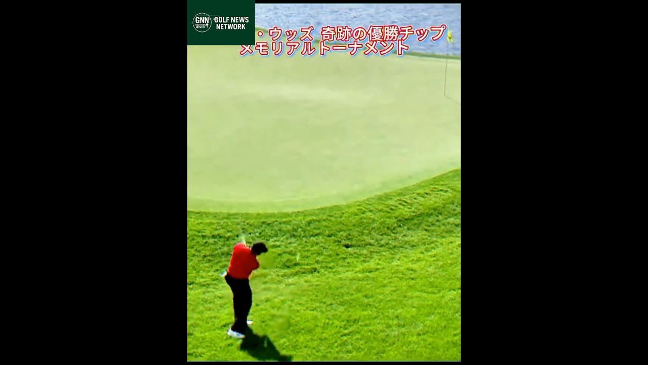 タイガー・ウッズ 奇跡のチップイン  メモリアルトーナメント ジャック・ニクラスの解説付き