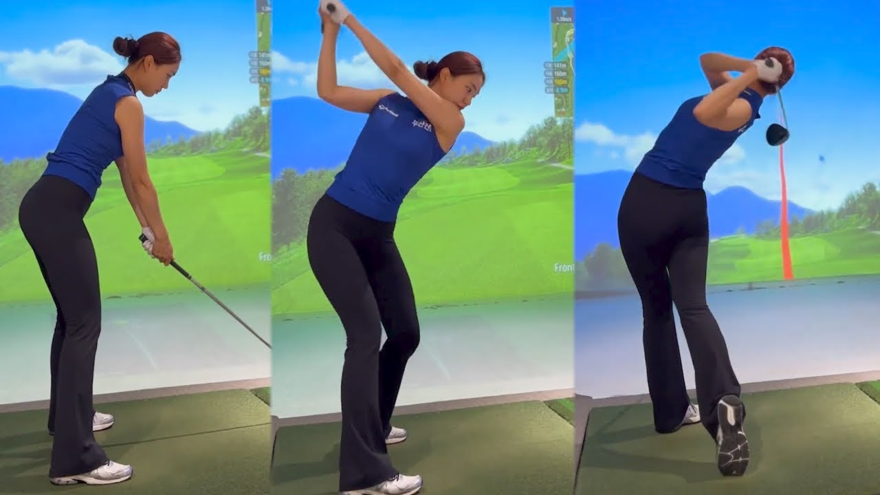 명품 스윙아크! KLPGA 유현주 프로의 골프스윙!