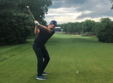 Justin Rose Driver Swing in Super Slow-Mo and Slow-Mo in Loop