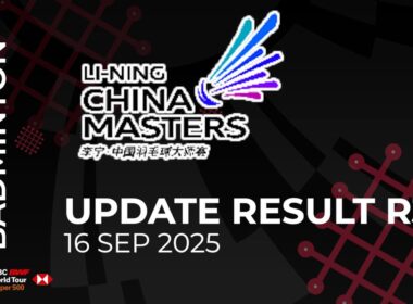 UPDATE RESULT ROUND 32 BWF LI-NING CHINA MASTERS 2025 - DAY 1 #BWFSUPER750