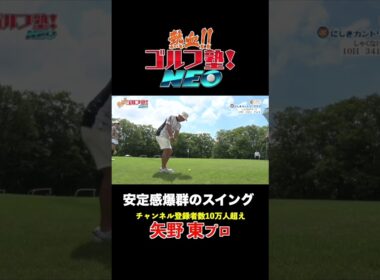 プロゴルファー矢野東が魅せる安定感抜群のスイング&ショット集