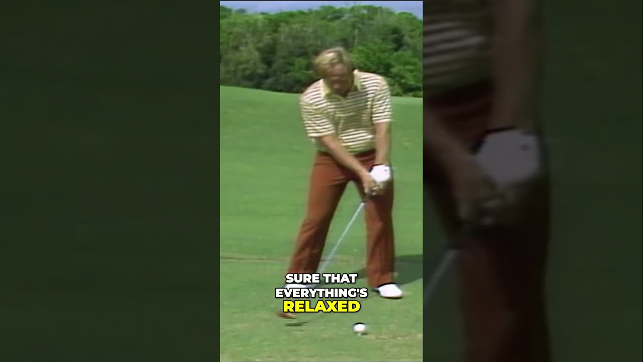 ジャック・ニクラウスが語る、ゴルフスイングでリラックスする方法 🏌️‍♂️ #Shorts