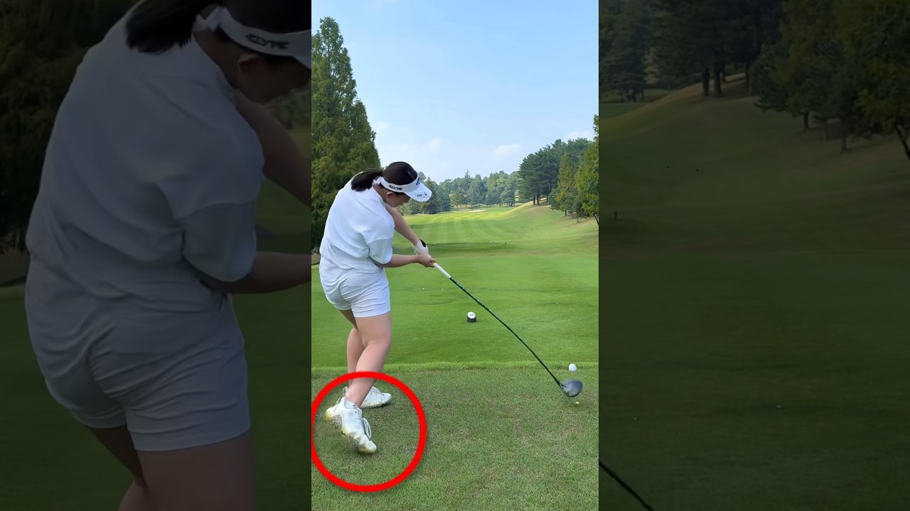 【公式最長飛距離342yd】【ベスト68】飛距離を伸ばすコツは〇〇！？ 飛距離アップ 飛距離を伸ばす ドライバーショット　打ち方　スライス防止　#short #shorts  #shortsvideo