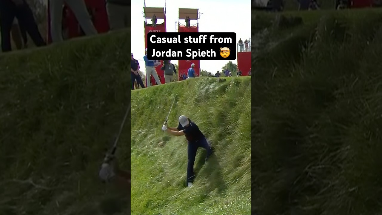 ALL-TIME shot from Jordan Spieth at the @RyderCup in 2021 🔥