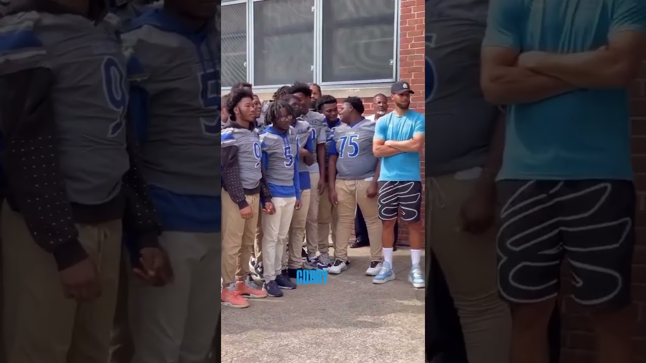 Stephen curry & Jordan Spieth just surprised students at Carver High School #nba