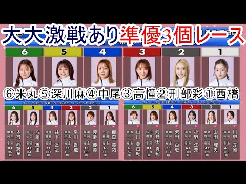 【若松競艇】渡邉優美、西橋奈未、小野生奈、實森美祐、井上遥妃、川野芽唯、高憧四季、米丸乃絵ら「準優3個」レース&勝利者インタビュー