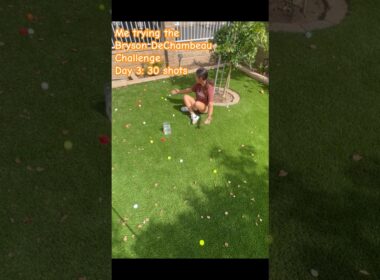 Day 3 of me attempting the Bryson DeChambeau challenge! #golf #subscribe #shorts #BrysonDechambeau