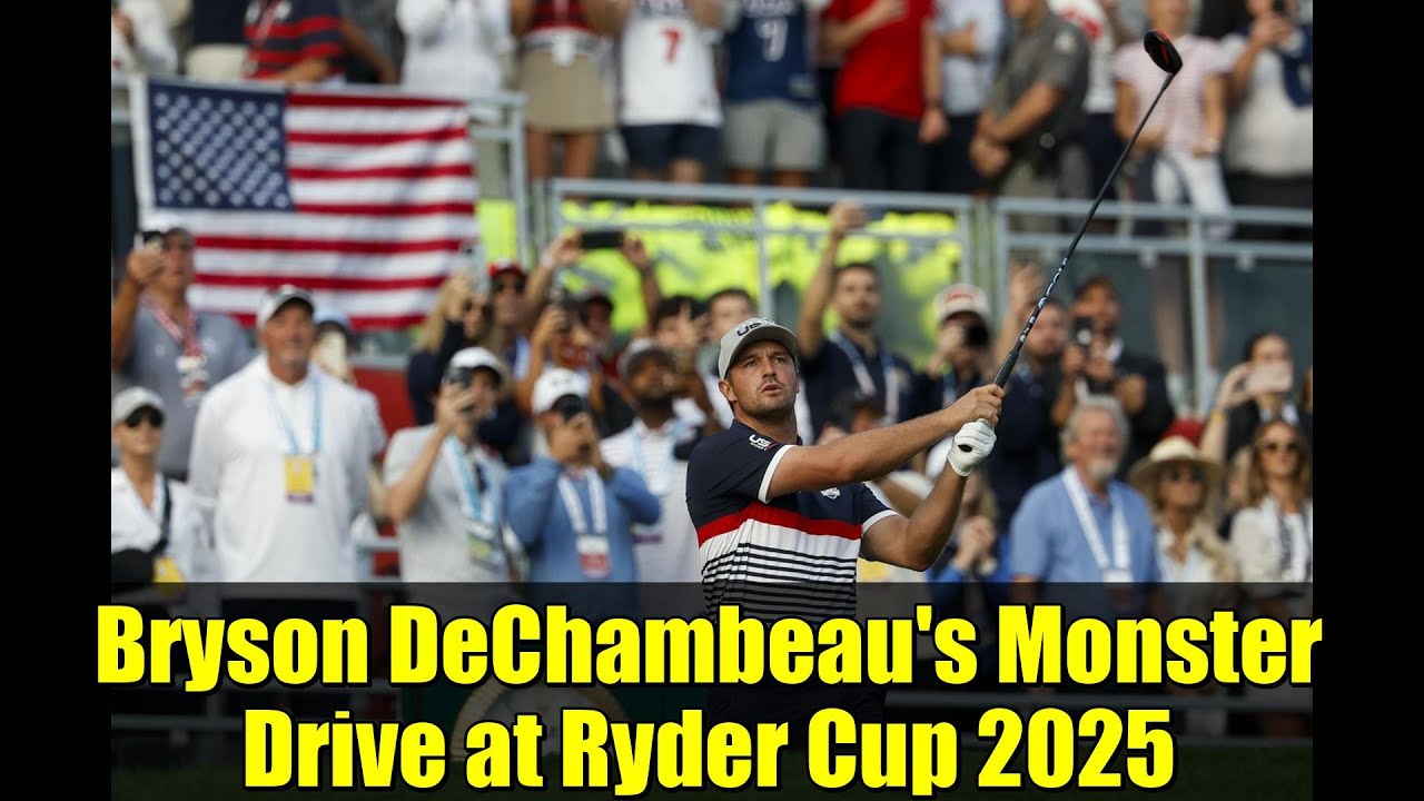Bryson DeChambeau's Monster Drive at Ryder Cup 2025 | Friday Morning Foursomes Highlights