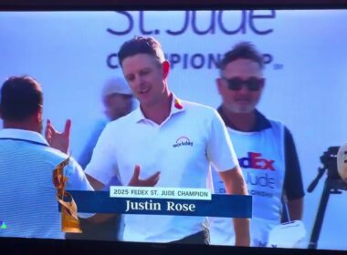 Justin Rose 🏴󠁧󠁢󠁥󠁮󠁧󠁿 wins the FedEx St Jude Championship 2025 ⛳️🎉🎊🎈his 12th PGA Tour win 8-10-25