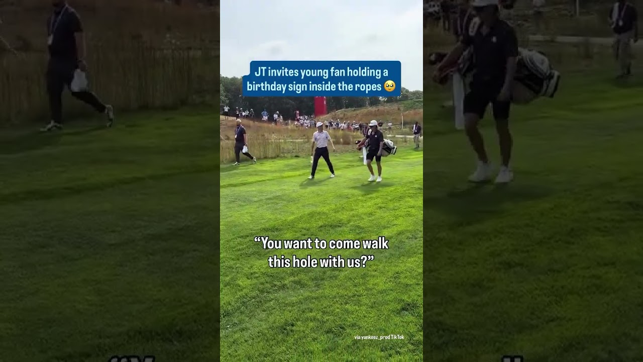 Justin Thomas just made a memory for this young fan at the Ryder Cup that he will cherish forever