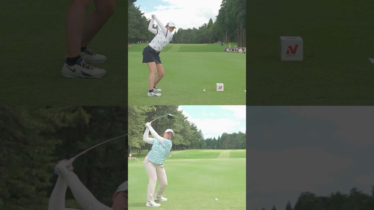 【飛ばし屋のスイングをスロー比較】神谷そら＆入谷響