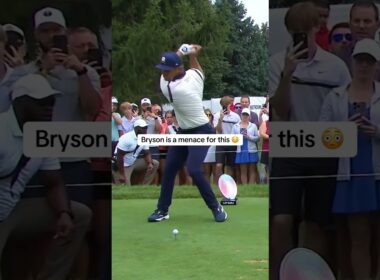 Bryson Dechambeau drives a 365 yard green #shorts #golf #livgolf