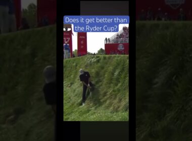 Jordan Spieth amazing shot at the Ryder Cup #golf #rydercup