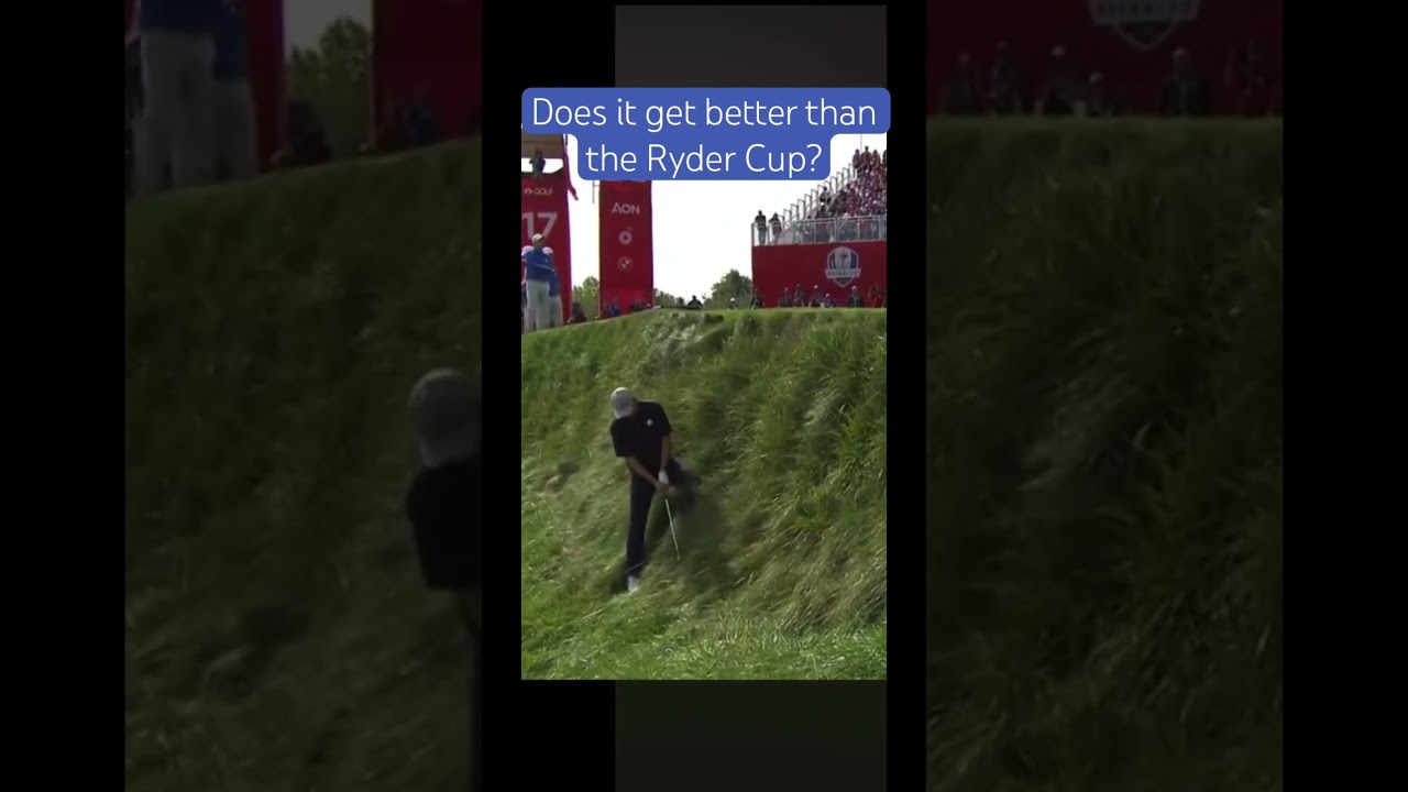 Jordan Spieth amazing shot at the Ryder Cup #golf #rydercup